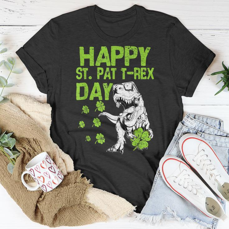 Happy St PatRex Day Saint Shenanigan Clover Irishman T-Shirt Funny Gifts