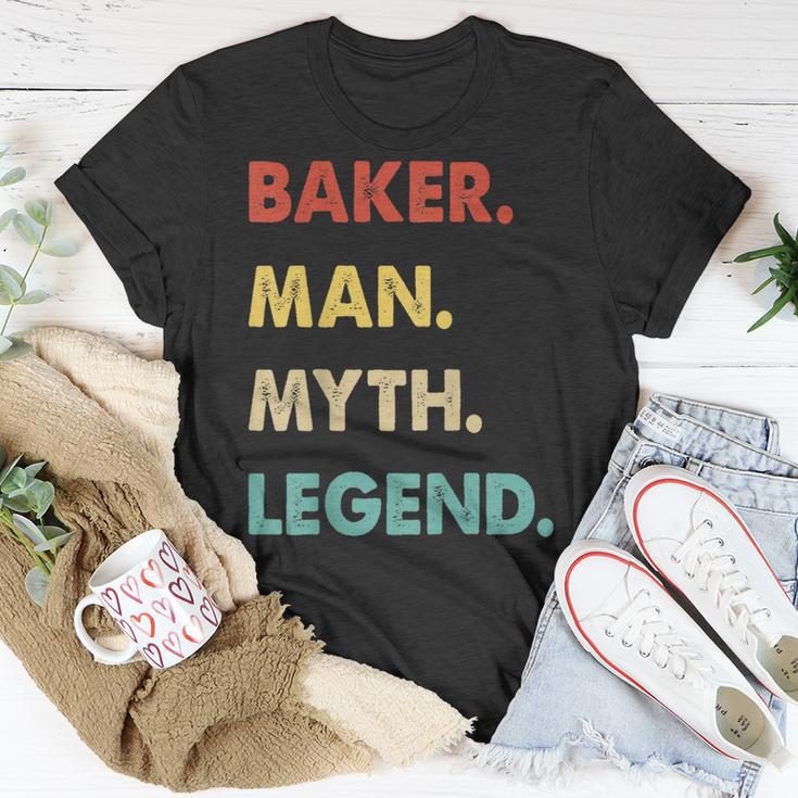 Herren Bäcker Mann Mythos Legende T-Shirt Lustige Geschenke