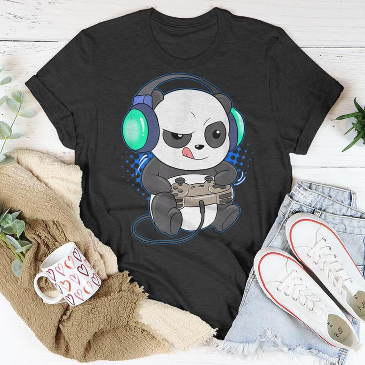 Herren Gaming Panda T-Shirt, Video & PC-Spiele Motiv Lustige Geschenke