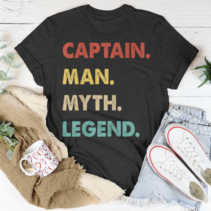 Herren Kapitän Mann Mythos Legende T-Shirt Lustige Geschenke