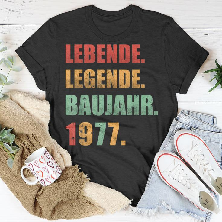 Herren Lebende Legende Baujahr 1977 Geschenk Geburtstag T-Shirt Lustige Geschenke