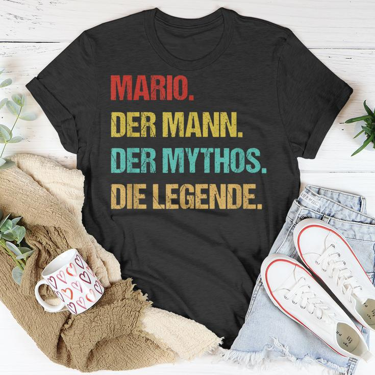 Herren Mario Der Mann Der Mythos Die Legende T-Shirt Lustige Geschenke