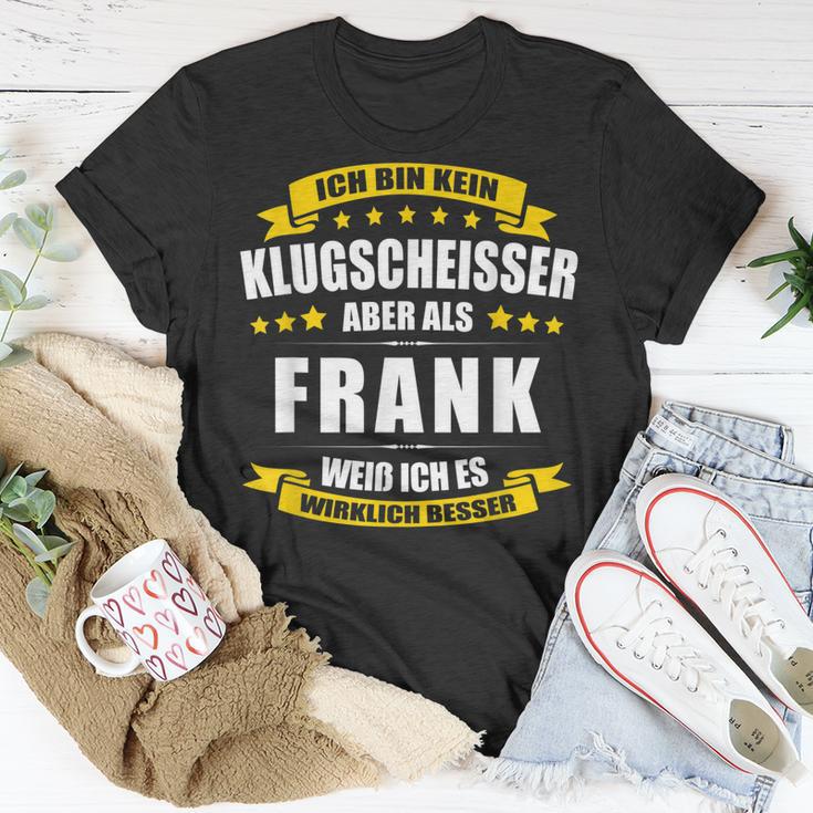 Herren Name Frank Vorname Namensgeschenke Namenstag T-Shirt Lustige Geschenke