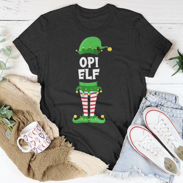 Herren Opi Elf Opa Partnerlook Familien Outfit Weihnachten T-Shirt Lustige Geschenke