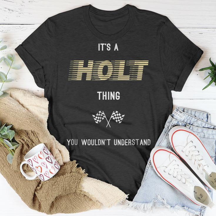 Holt Cool Last Name Family Names Unisex T-Shirt Funny Gifts