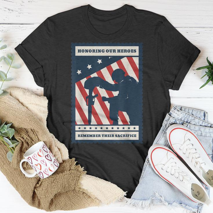 Honoring Our Heroes Us Army Military Veteran Remembrance Day T-shirt Funny Gifts