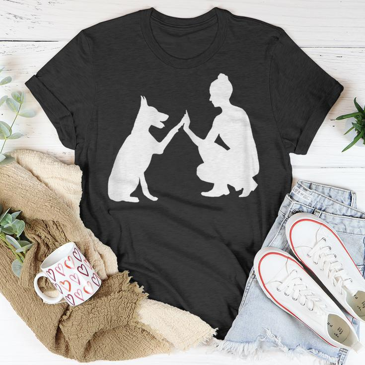 Hund Und Frauchen Beste Freunde T-Shirt Lustige Geschenke