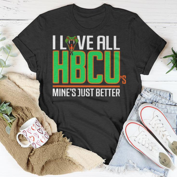 I Love All Hbcu’S Mine’S Just Better Unisex T-Shirt Unique Gifts