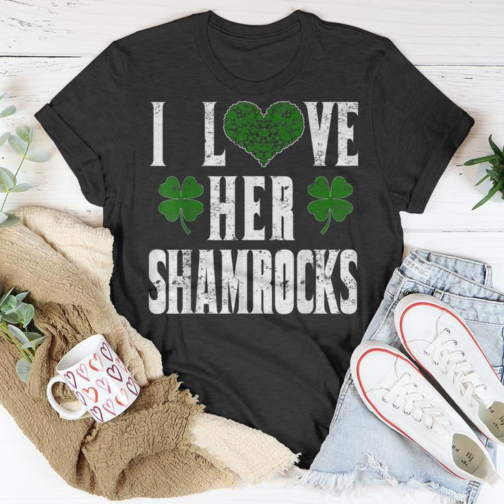 I Love Her Shamrocks Funny Couples St Patricks DayShirt Unisex T-Shirt Unique Gifts