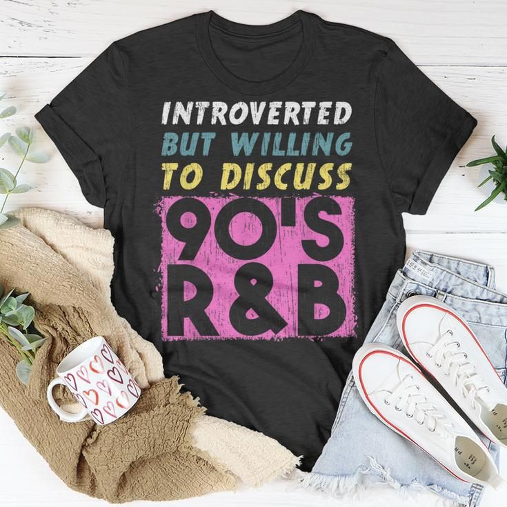 Introverted But Willing To Discuss 90S R&B Retro Style Music Unisex T-Shirt Unique Gifts