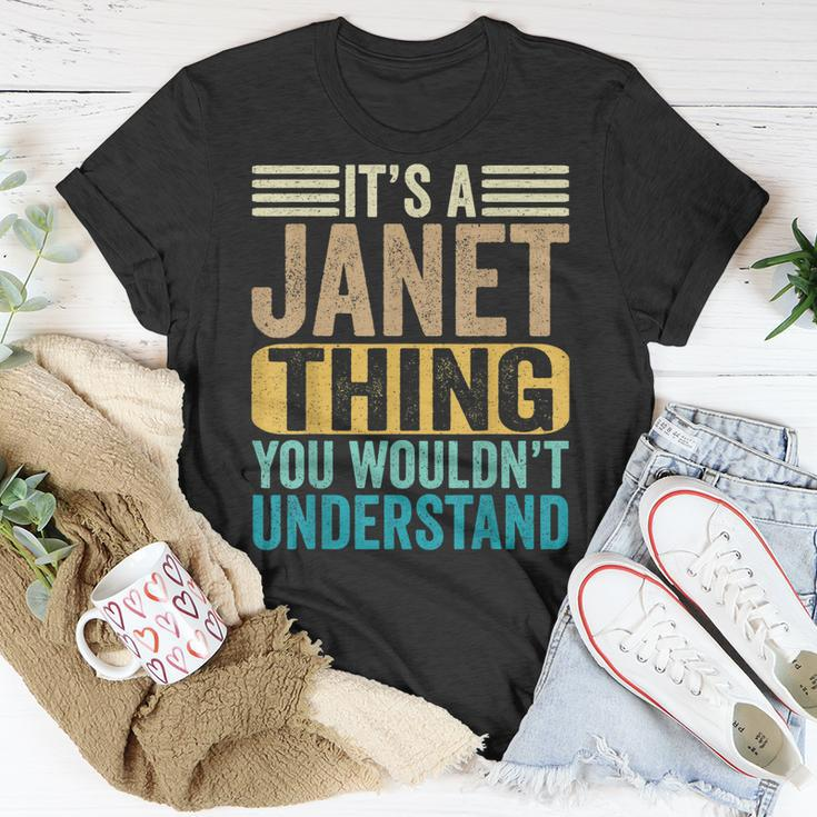 Its A Janet Thing You Wouldnt Understand Forename Funny Unisex T-Shirt Unique Gifts
