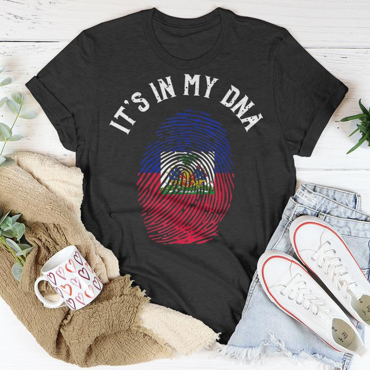 Its In My Dna Fingerprint | Prideful Haitian Gift Unisex T-Shirt Unique Gifts