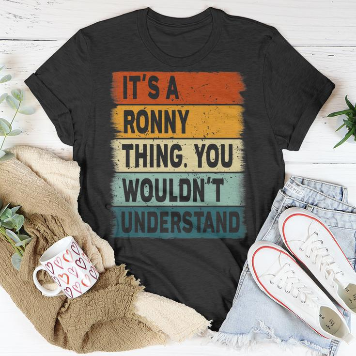 Mens Its A Ronny Thing Ronny Name Personalized T-Shirt Funny Gifts