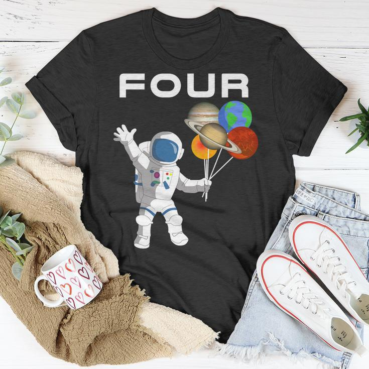 Kids 4 Year Old Outer Space Birthday Party 4Th Birthday Shirt B Unisex T-Shirt Unique Gifts