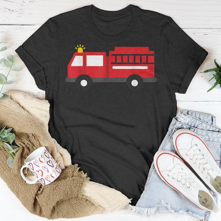 Kids Fire Fighter Truck Toddler Boys Firetruck T-Shirt Funny Gifts