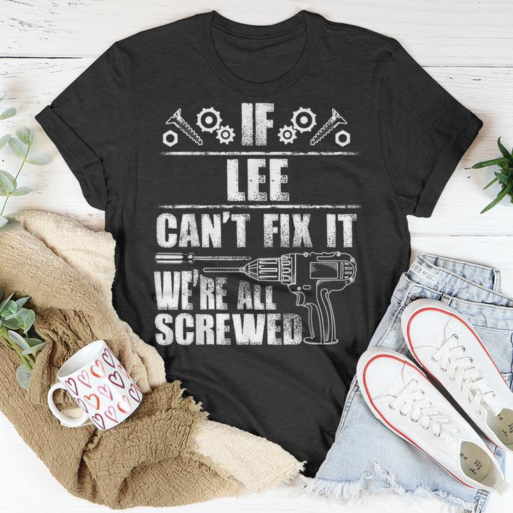 Lee Name Fix It Birthday Personalized Dad Idea T-Shirt Funny Gifts