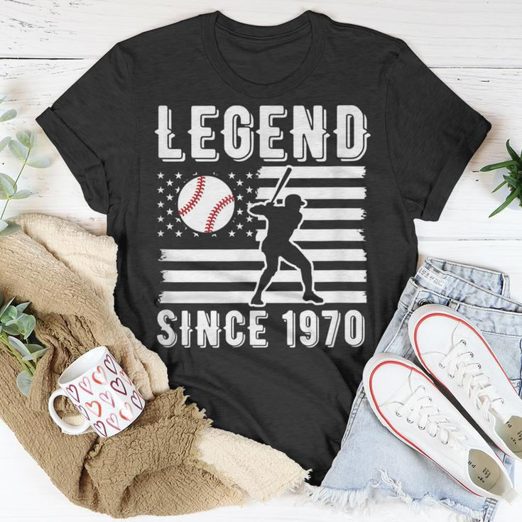 Legend Baseballspieler Seit 1970 Pitcher Strikeout Baseball T-Shirt Lustige Geschenke