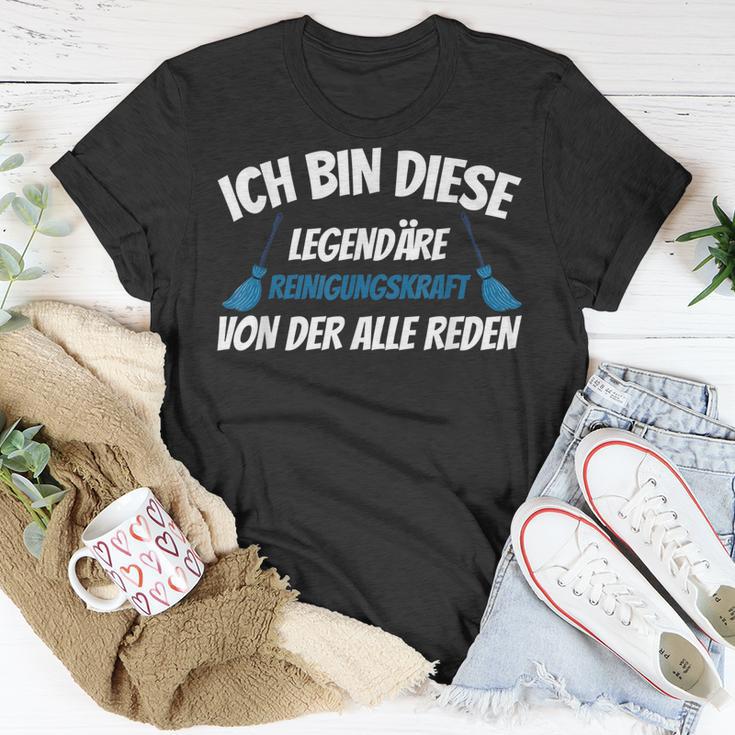 Legendäre Reinigungskraft Putzen Reinigen Spruch T-Shirt Lustige Geschenke