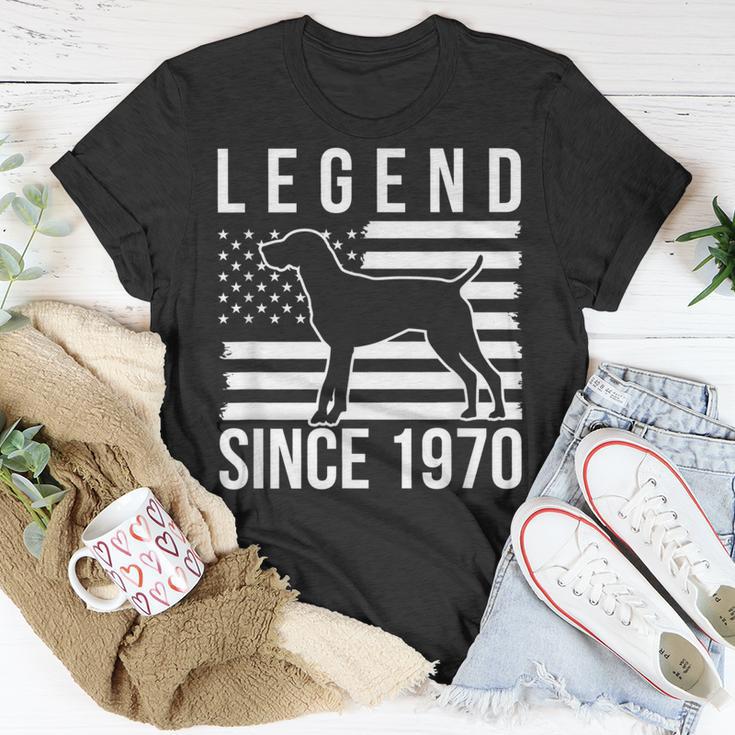 Legende Seit 1970 Deutscher Kurzhaarzeiger Jagdhund T-Shirt Lustige Geschenke