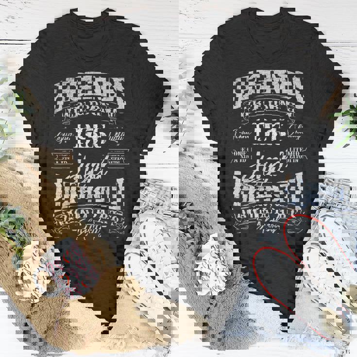 Legends Were Born In 1936 Year Of Birth Birthday Unisex T-Shirt Unique Gifts