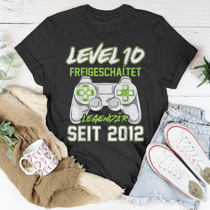 Level 10 Jahre Geburtstags Junge Gamer 2012 Geburtstag T-Shirt Lustige Geschenke