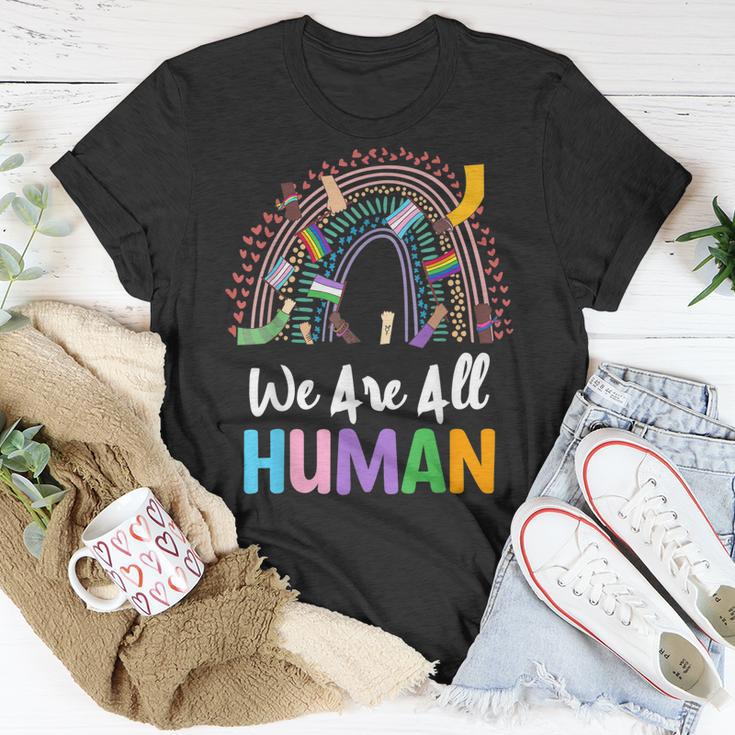 Lgbtq Wir Sind Alle Menschen T-Shirt Lustige Geschenke