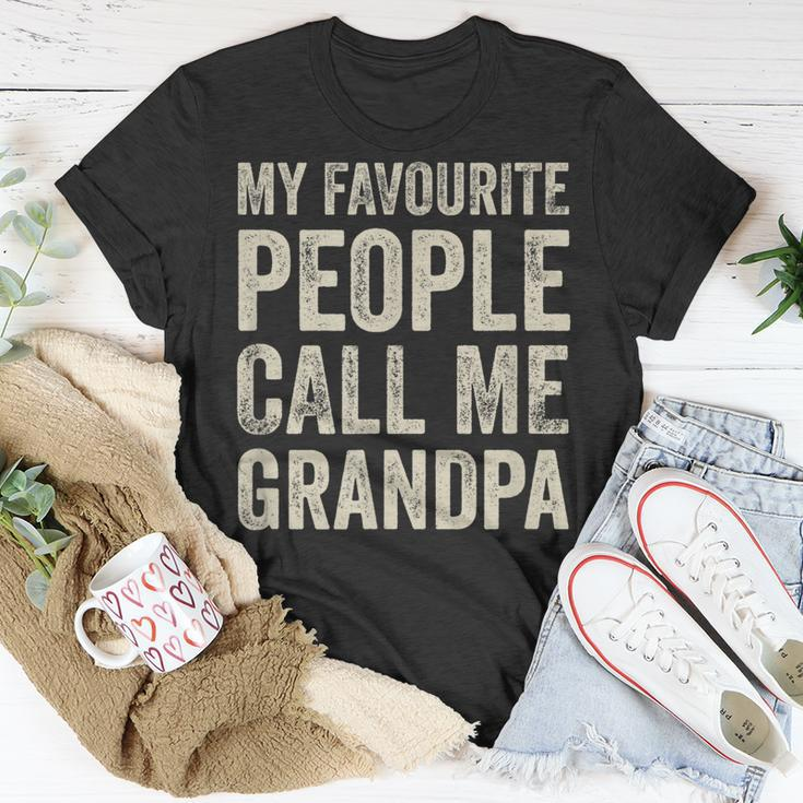 Lieblingsmensch Opa T-Shirt, My Favourite People Call Me Grandpa Lustige Geschenke