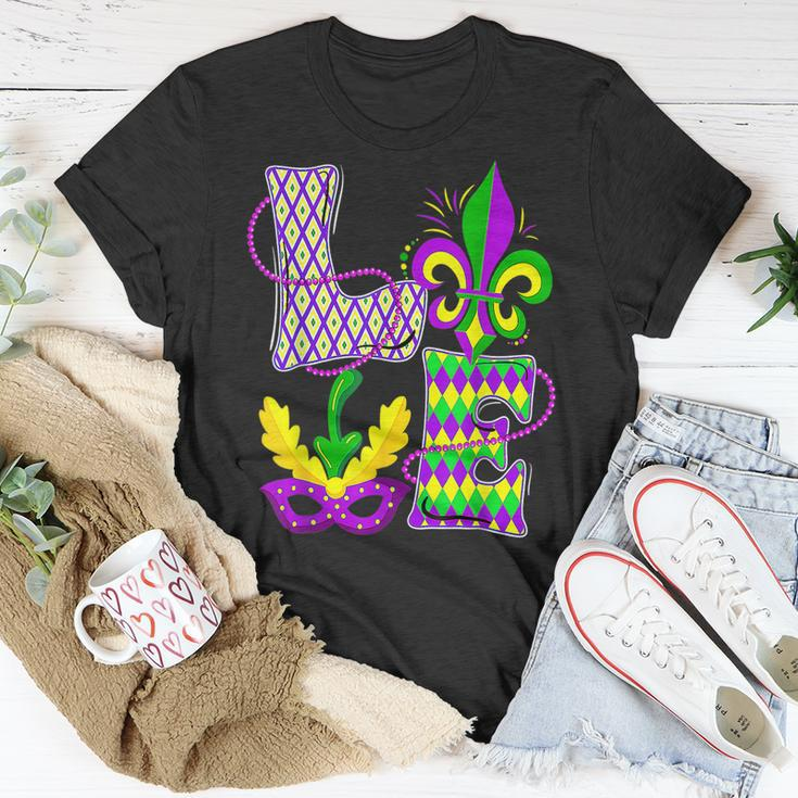 Love Mardi Gras Party Fat Tuesday Carnival Festival T-Shirt Funny Gifts