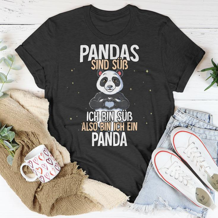 Lustiges Panda T-Shirt: Pandas sind süß - Ich bin ein Panda - Schwarz Lustige Geschenke