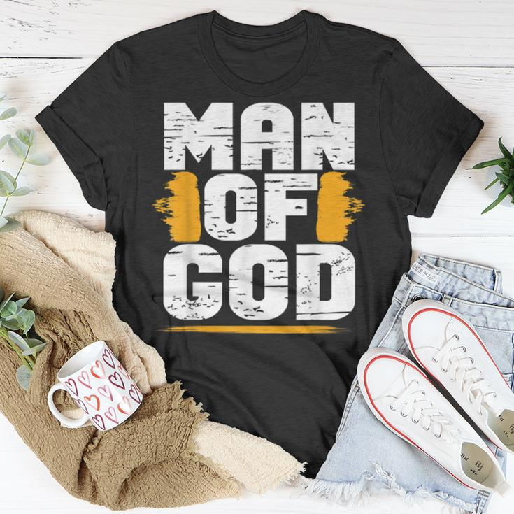 Man Of God Christian Believer Dad Daddy Father’S Day Cute Unisex T-Shirt Unique Gifts