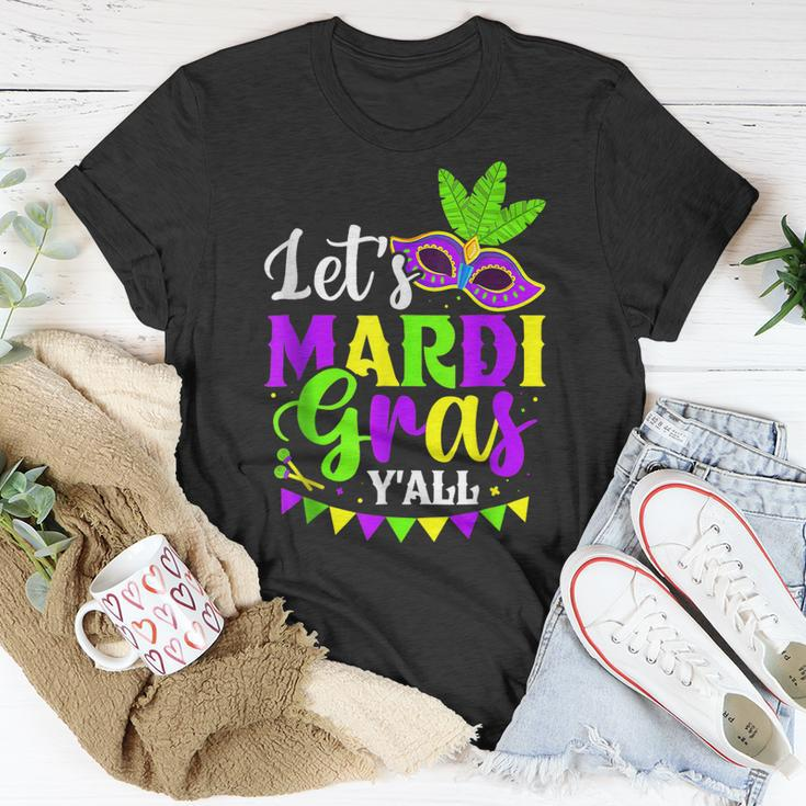 Lets Mardi Gras Yall New Orleans Fat Tuesdays Carnival T-Shirt Funny Gifts