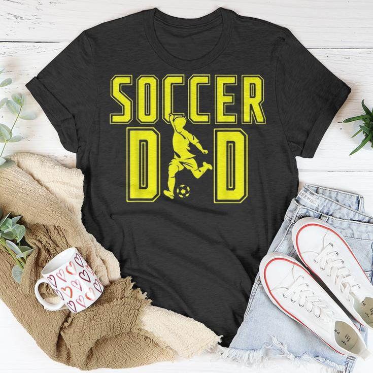 Mens Soccer Dad Life For Fathers Day Birthday Gift For Men Funny V2 Unisex T-Shirt Funny Gifts