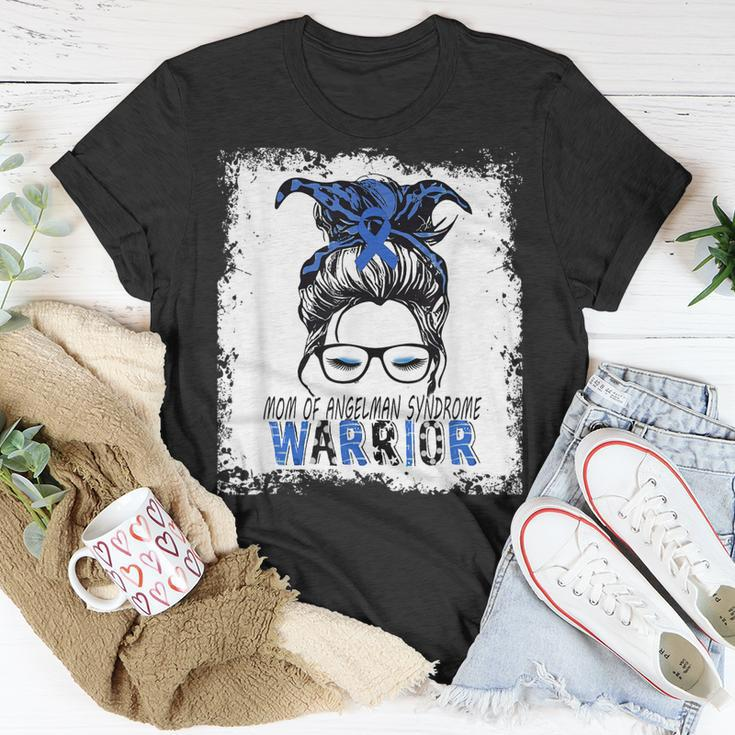 Mom Of Angelman Syndrome WarriorI Wear Blue For Angelmans T-Shirt Funny Gifts