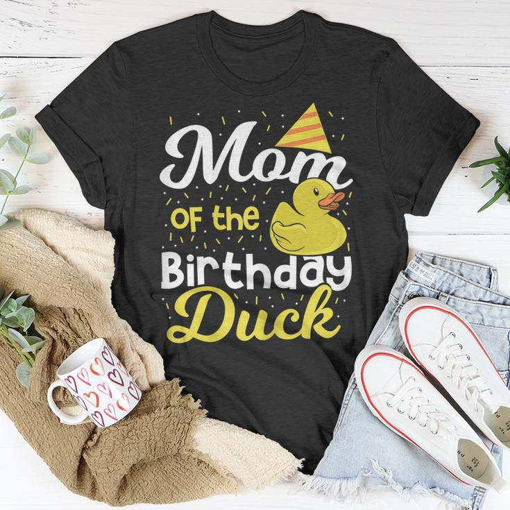 Mom Of The Birthday Duck Boy Rubber Duck Birthday Girl Gift For Womens Unisex T-Shirt Unique Gifts