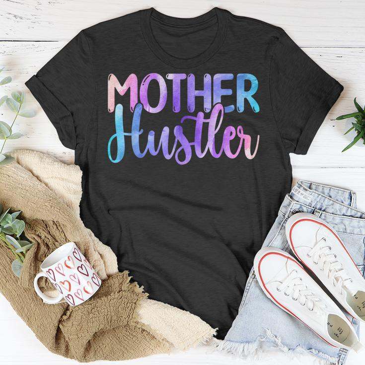Mother Hustler - Entrepreneur Mom Mothers Day Watercolor Unisex T-Shirt Unique Gifts