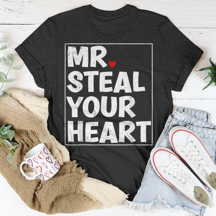 Mr Steal Your Heart Valentines Day Boys Kids T-Shirt Funny Gifts