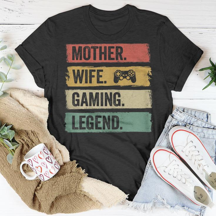 Mutter Video Gaming Legende Vintage Video Gamer Frau Mama T-Shirt Lustige Geschenke