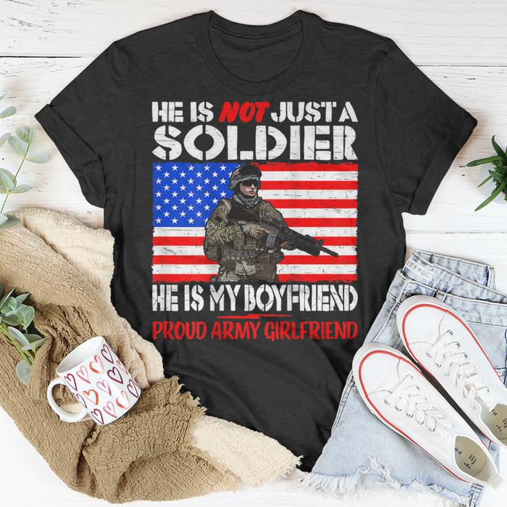 My Boyfriend My Soldier Proud Army Girlfriend Military Lover Unisex T-Shirt Unique Gifts