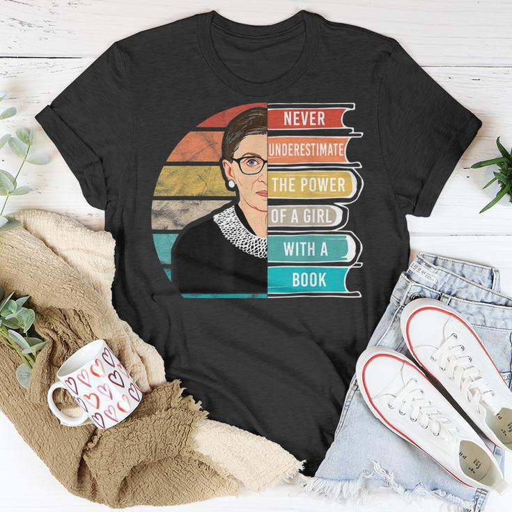 Never Underestimate The Power Of A Girl With Book Rbg Unisex T-Shirt Unique Gifts