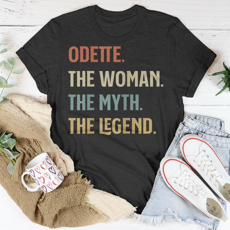 Odette The Woman Myth And Legend Funny Name Personalized Unisex T-Shirt Funny Gifts