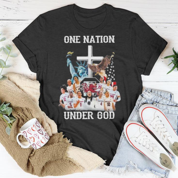 One Nation South Carolina Gamecocks Under God Unisex T-Shirt Unique Gifts