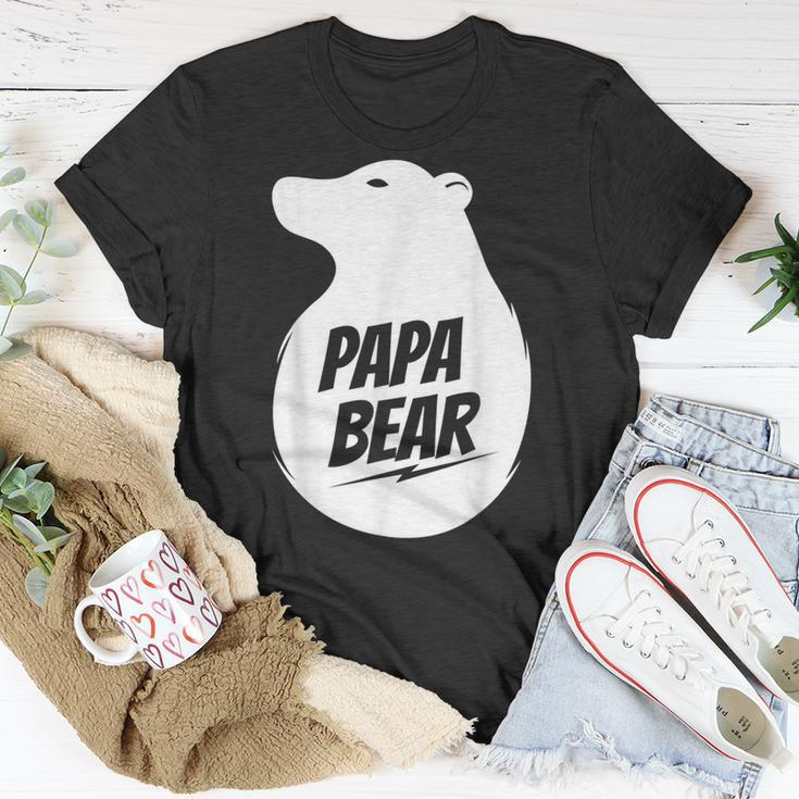 Papa Bear | Best Fathers Day Gift For Dad Papa Bear Gift For Mens Unisex T-Shirt Unique Gifts