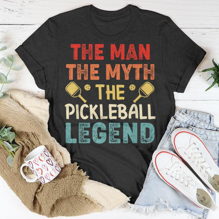 Mens Pickleball Husband Dad Legend Vintage Fathers Day T-Shirt Funny Gifts