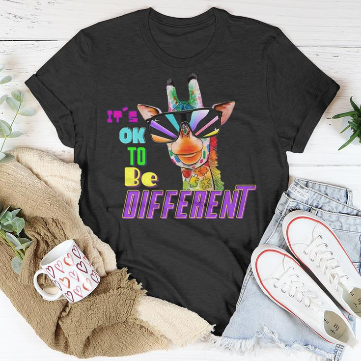 Pineiro Couture Its Ok To Be Different Autism Awareness Asd Unisex T-Shirt Unique Gifts