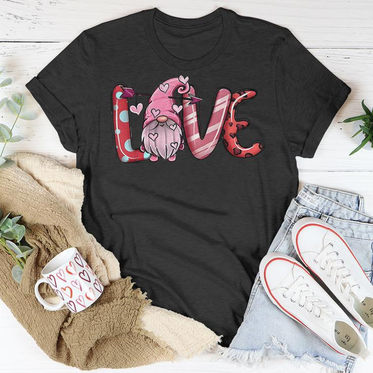 Pink Gnomes Love Valentines Loads Of Love Western Valentine V4 T-Shirt Funny Gifts