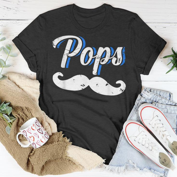Pops Poppa Papa Father Dad Daddy Husband Stepdad Grandpa Gift For Mens Unisex T-Shirt Unique Gifts