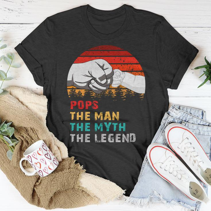 Pops The Man The Myth The Legend Unisex T-Shirt Unique Gifts
