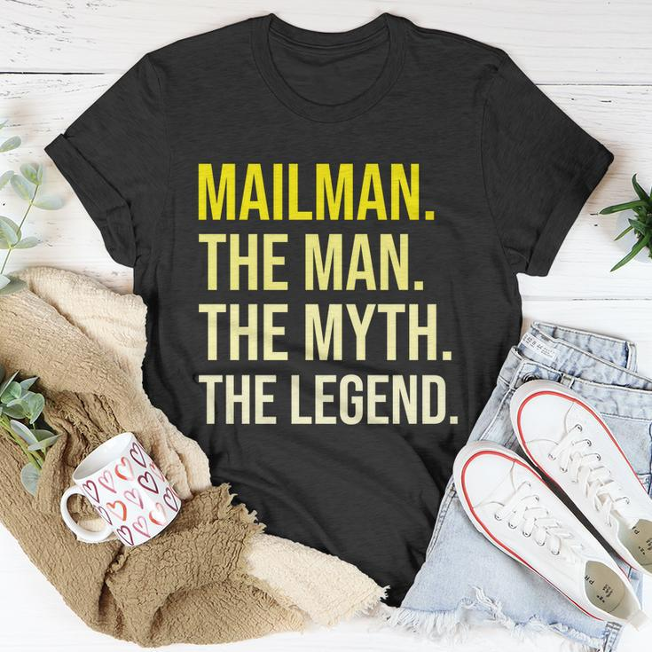 Postal Worker Mailman Gift The Man Myth Legend Cute Gift Unisex T-Shirt Unique Gifts