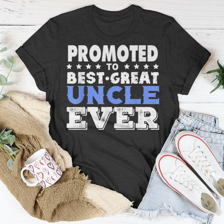 Promoted To Best Great Uncle New Great Uncle Unisex T-Shirt Unique Gifts