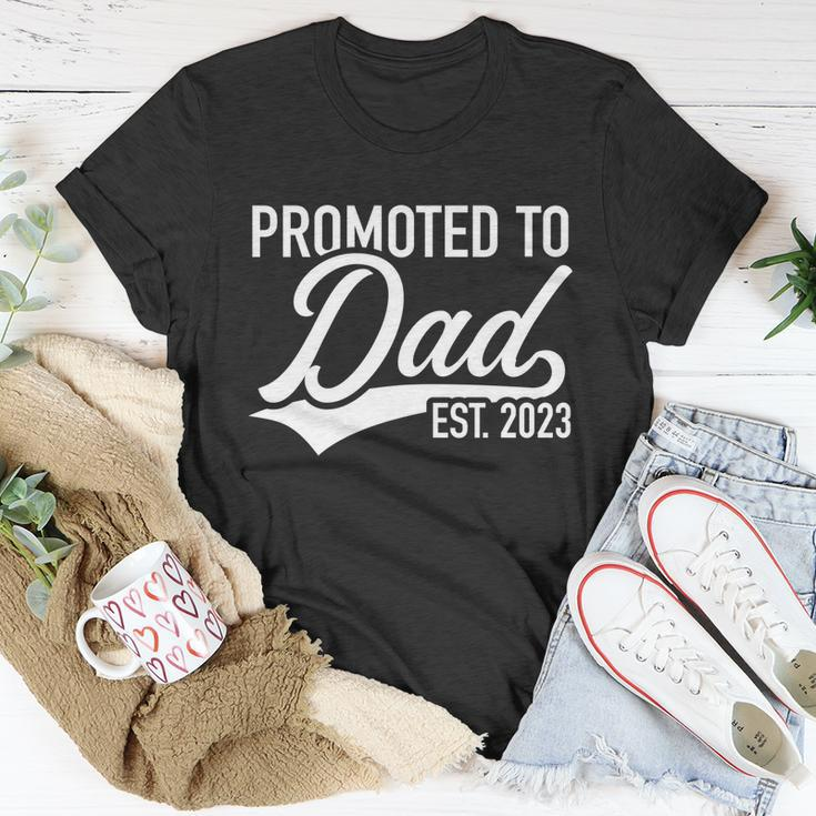 Promoted To Dad 2023 Gift Unisex T-Shirt Unique Gifts